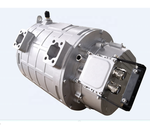 Motor PMSM síncrono de imanes refrigerado por agua para autobús, 60KW, 80KW, 90KW, 120KW, 170KW, 336VDC, 540VDC, 650V, 2100N.M de par, 100KW, 200KW, Central - Product Image 1
