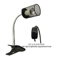 Lampe à pince réglable pour réservoir de tortue, couvercle de protection uva uvb supplément de calcium tortue soleil