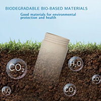 Biodégradable 100ml 150ml 300ml 500ml Paille De Blé Médecine Pilule Emballage Bouteille Suppléments Capsule Pot