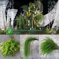 Fleurs artificielles en plastique faites à la main, herbe de la Pampa dorée parfumée pour mariage, décoration nordique moderne, vente en gros