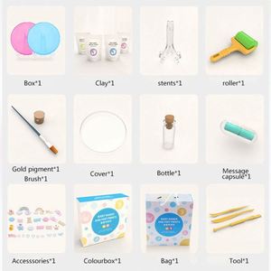 Kit de Molde de Arcilla para Huellas de Manos y Pies de Bebé, Marco de Fotos DIY, Plastilina Polimérica, Kit 3D para Moldear la Arcilla del Bebé y Marco - Product Image 2