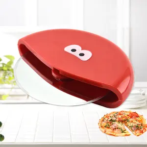 Roda Pemotong Pizza Gadget Dapur Roda Pizza dengan Pisau Pemotong Pizza Kualitas Tinggi dengan Pegangan Plastik