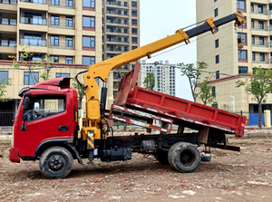 <span class=keywords><strong>Grue</strong></span> mobile <span class=keywords><strong>d</strong></span>'<span class=keywords><strong>occasion</strong></span> de 4 tonnes avec moteur Weichai, hauteur de levage de 8 m, <span class=keywords><strong>benne</strong></span> basculante pour la manutention de matériaux de construction urbaine - Product Image 2