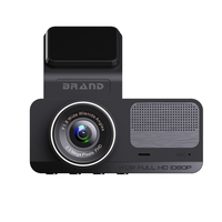 Cámara para Coche de Doble Canal con Pantalla de 3.16'', Ángulo de Visión de 170°, GPS, Visión Nocturna, MicroSD, Sensor G, Modo de Estacionamiento y Alarma Electrónica