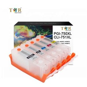 ตลับหมึกเติมได้ Canon PGI-750XL CLI-751XL ขนาด XL แบบ Dye สำหรับตลับหมึกเปล่ารุ่นใหม่ที่มีชิปอัจฉริยะ - Product Image 1