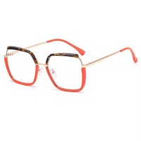 Lunettes de vue pour femmes TR90, grandes lunettes carrées transparentes, anti-lumière bleue, monture de lunettes de vue pour femmes, Gafas