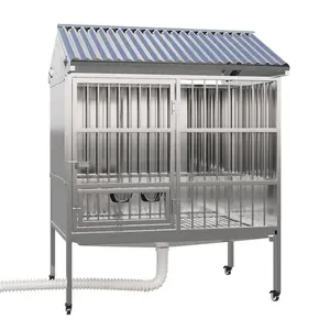 Modular Dog Lồng thép không gỉ mèo lồng Trung Quốc Dog lồng tùy chỉnh nhiệm vụ nặng nề Lớn con chó Thùng Nhà cung cấp