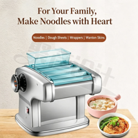 Machine à pâtes électrique multifonctionnelle pour usage domestique, moteur entièrement en cuivre, presse à nouilles automatique en acier inoxydable et machine à étaler la pâte