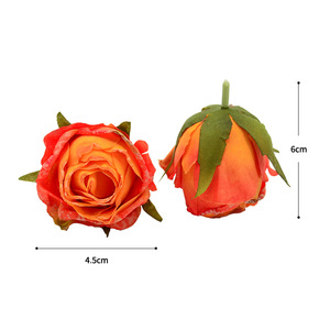 Décoration de table de dessert Dongchen Crafts : Rose flocon de neige miniature, fleur simulée, bourgeon de thé, gâteau, bordure brûlée - Product Image 5