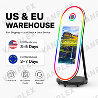 Machine Photobooth Miroir Magique Ovale 60'' avec Écran Tactile 32'' et Imprimante pour Location d'Événements – Vente Directe Usine