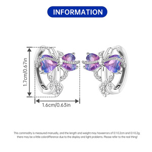 Los pendientes con forma de corazón son el regalo perfecto para una niña, y también son una opción ideal para un regalo de aniversario o cumpleaños. - Product Image 2