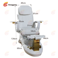 Fauteuil de Pédicure Professionnel de Luxe 2025 pour Salon de Manucure et Spa