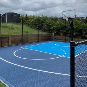 UNI Portable <strong>3x3</strong> Basketball Court Modular Interlocking Flooring <strong>Tiles</strong> Outdoor Sport Court Simple Color - Product Image 4