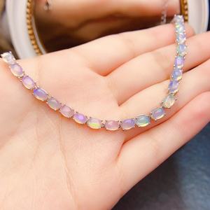 All'ingrosso regalo di alta gioielleria per le donne argento Sterling bracciale in opale naturale - Product Image 1