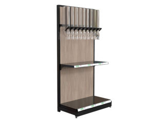 Étagères de supermarché multifonctionnelles OEM personnalisées avec rails porte-étiquettes, présentoir métallique pour la gestion des prix de détail - Product Image 1