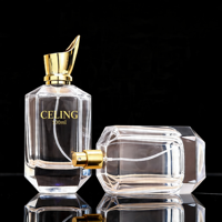 Flacon de parfum en verre personnalisé de 30 ml, 50 ml, 100 ml avec bouchon en acrylique, emballage de parfum de luxe