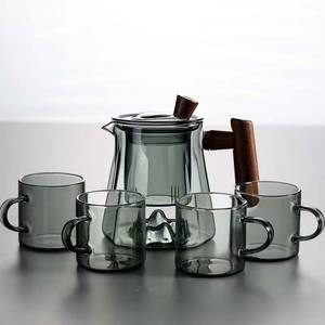 Théière en <span class=keywords><strong>verre</strong></span> moderne et écologique personnalisée avec infuseur à <span class=keywords><strong>thé</strong></span>, compatible gaz, siffleuse, qualité alimentaire, pour la préparation du <span class=keywords><strong>thé</strong></span> et les réceptions – Vente en gros - Product Image 3