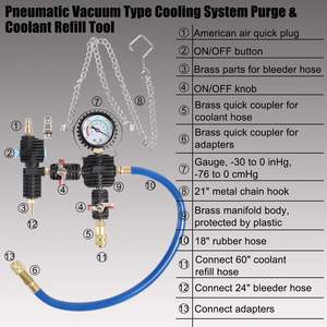 Kit <span class=keywords><strong>de</strong></span> test <span class=keywords><strong>de</strong></span> pression universel pour radiateur 33 pièces, testeur <span class=keywords><strong>de</strong></span> pression du système <span class=keywords><strong>de</strong></span> <span class=keywords><strong>refroidissement</strong></span>, détecteur <span class=keywords><strong>de</strong></span> fuite <span class=keywords><strong>de</strong></span> réservoir d'eau - Product Image 4