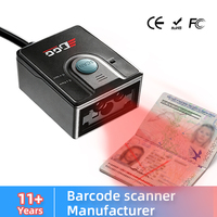 Escáner de Códigos de Barras 2D OCR EDOO F43-MRZ, Lector de Pasaportes y Códigos QR, Motor de Escaneo Integrado USB RS232 para Kiosco