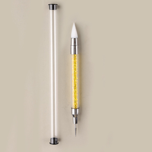 2025 New Yd Sản Phẩm Dual-Kết Thúc Làm Móng Tay Rhinestone Nail Khắc Chấm Công Cụ Kép nghiêng Silicone Móng Tay Nghệ Thuật Điêu Khắc Bàn Chải - Product Image 5