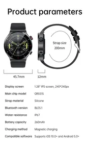 Nuevo <span class=keywords><strong>Reloj</strong></span> Inteligente Original para Hombre con Pantalla Táctil Completa, <span class=keywords><strong>Reloj</strong></span> Deportivo para Fitness, Compatible con Android e iOS - Product Image 6