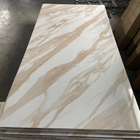 Mur lumineux Offre Spéciale de PVC de feuille de marbre de couleur de PVC d'intérieur de poids léger haut brillant