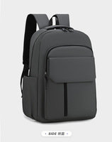 Mochila para Portátil Personalizada con Logotipo para Hombre, Impermeable, Gran Capacidad, de Cuero PU, para Viajes, Negocios, Casual, Escuela