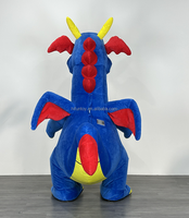 Funtoys Personnaliser 2m/2.6m Dinosaure Gonflable Dragon Mascotte Costume Monstre Barney Macotte Cosplay Noël Halloween pour Adulte