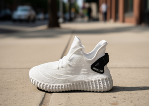 Scarpe Casual Slip-On in Maglia Bianca 35906/240 Traspiranti con Punta Rotonda per Tutte le Stagioni, Suola Intermedia in EVA e Suola Esterna in Gomma - Product Image 2