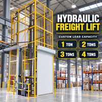 Monte-charge à rail certifié CE, élévateur vertical de 12 m, plateforme de levage hydraulique à 3 étages pour garage domestique