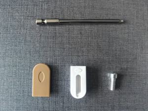 Sistema de elevación de puertas de gabinete 3 en 1 de acero y plástico con tornillo, perno y cierre de leva, mini sistema de fijación con zincado, montaje en pared, herrajes no desmontables - Product Image 5