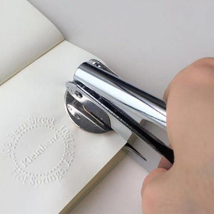 <span class=keywords><strong>Tampon</strong></span> portable en relief de papier, gaufrage de papier de bureau - Product Image 5