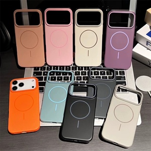Funda de TPU Suave para iPhone 14 15 16 17 Pro Max, con Carga Inalámbrica Magnética, Acabado Mate, Disponible en 2025 - Product Image 1