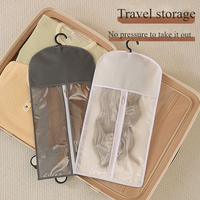 Sac de rangement anti-poussière pour perruques en gros, réutilisable, protecteur, pour accessoires capillaires, avec fermeture éclair