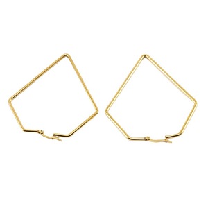 ZOGXIN Geometric Hoop Earrings Gold 50x55mm 60x67mm Stainless Steel Fashion Jewelry - Product Image 5
