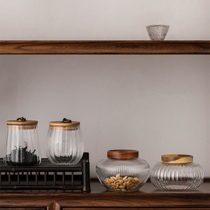 Tanque de almacenamiento Caddy con tapa para té, café, pétalo de azúcar, sello de vidrio, tarros de nueces vacíos para uso en la cocina para agitar tarros saleros - Product Image 6