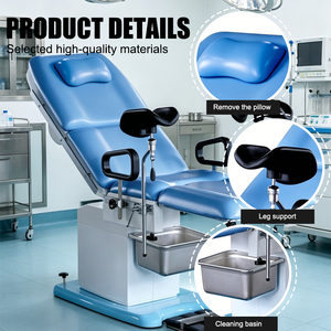 Silla de Examen Ginecológico Eléctrica con Respaldo Ajustable, Venta Directa de Fábrica, para Centros de Salud Comunitarios <span class=keywords><strong>y</strong></span> Clínicas - Product Image 2
