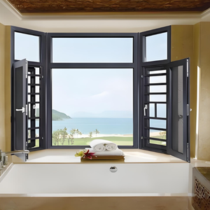 Jying tùy chỉnh cửa ra vào và cửa sổ nhôm khung nhà biệt thự căn hộ đôi kính cửa sổ - Product Image 4