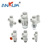 ANRUK KLA1 avec capuchon anti-poussière, type droit, 10 bars, pour ligne d'assemblage, régulateur de débit d'air de qualité industrielle