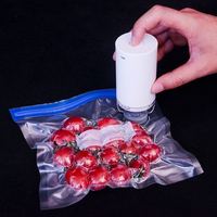 Sacs sous vide réutilisables, sacs à fermeture éclair sous vide, sacs de conservation des aliments sans BPA, sacs avec valve à air, cuisine