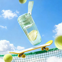 Bouteille de shaker de protéines en poudre pour la salle de sport, personnalisée en gros, sans BPA, 400 ml, avec boule de mélange