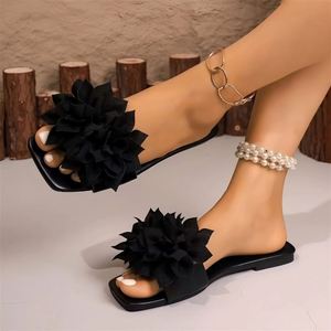 Meilleures ventes de l'été, chaussures plates pour femmes, pantoufles décontractées, sandales en gros - Product Image 4