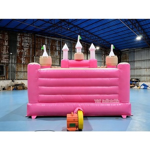 Château gonflable rose commercial, style princesse, moderne, pour les entreprises de location de jeux gonflables pour enfants - Product Image 4