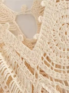 <span class=keywords><strong>Vestiti</strong></span> da donna per vacanze <span class=keywords><strong>in</strong></span> spiaggia <span class=keywords><strong>eleganti</strong></span> con scollo a V senza maniche Vestidos a tinta unita lavorati a <span class=keywords><strong>maglia</strong></span> abiti lunghi all'uncinetto - Product Image 6