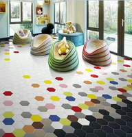 Carreaux de sol modernes en porcelaine mètre carré et hexagonal pour une utilisation intérieure Isolation thermique Brique réfractaire mate Résistant à l'usure-Offre Spéciale!