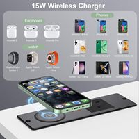 Prise de table industrielle double USB à 4 sorties, encastrable, avec chargeur sans fil 15W, QC3.0/PD3.0, câble de 2m, 10A
