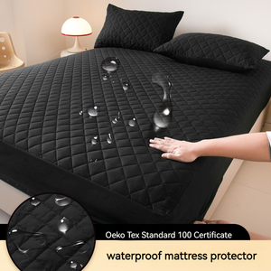 Funda <span class=keywords><strong>de</strong></span> <span class=keywords><strong>Cama</strong></span> Impermeable a Bajo Precio Cubre Colchón Acolchado al por Mayor Colcha Tamaño King Cobertor <span class=keywords><strong>de</strong></span> Colchón con Cobertura <span class=keywords><strong>de</strong></span> 360 Grados - Product Image 2