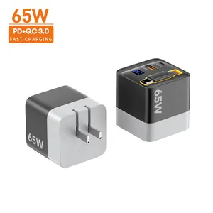 Carregador rápido USB tipo C para parede VINA Mini GaN, carregador rápido QC de 65w Qc3.0 45w 15v 3a PSE Quick Travel 12v 5v Kc 9v 20v 36w Pd 3.0