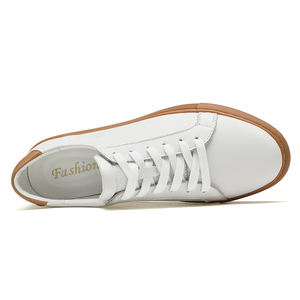 Chaussures de Skateboard pour Hommes en Cuir Véritable, <span class=keywords><strong>Baskets</strong></span> Décontractées Tendance, Plates et de Haute Qualité, Grandes Tailles 48 49 - Product Image 4