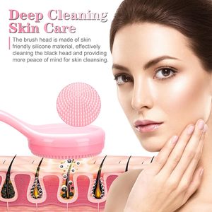 Brosse nettoyante visage personnalisée avec logo, éponge de bain exfoliante, masseur facial, brosse de dos, brosse corporelle - Product Image 4